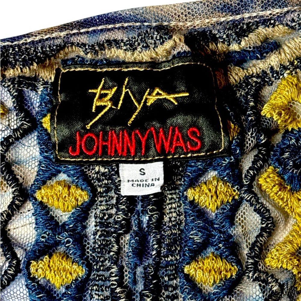Johnny Was Floral Sheer Embroidered Women's Dress - Picture 5 of 6